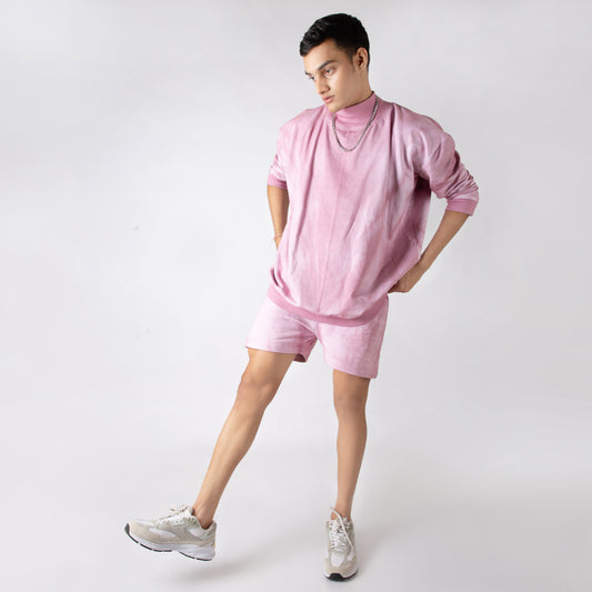 Men's Pink Tye-dye Set